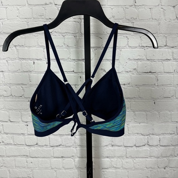 Athleta Paddleout Blue Green Space Dye Triangle Swim Top Size Small - Picture 3 of 5